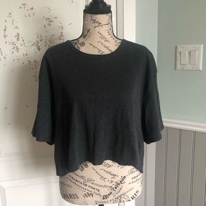 Warehouse one grey crop top 2XL